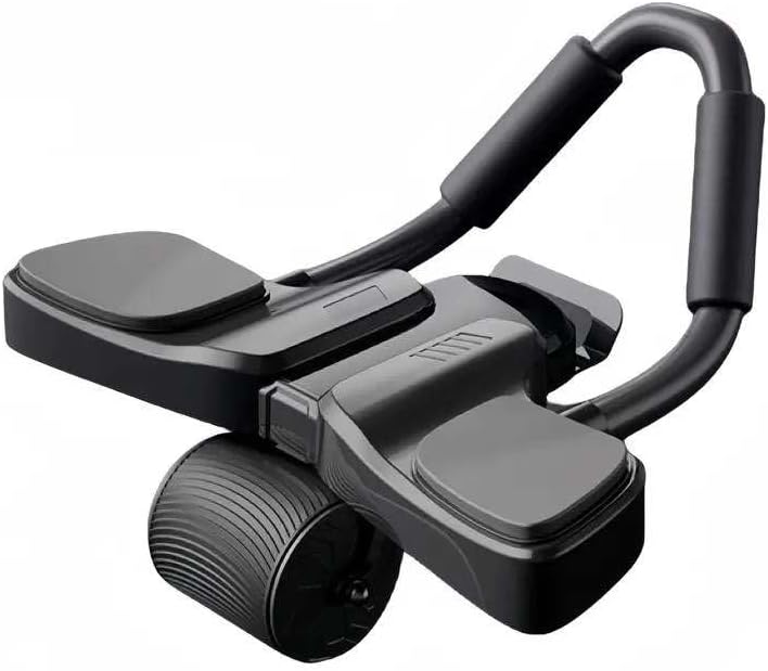 Revolutionary Automatic Rebound Ab Roller with Knee Mat - Enhance Your Core Workout with Digital Timer & Counter