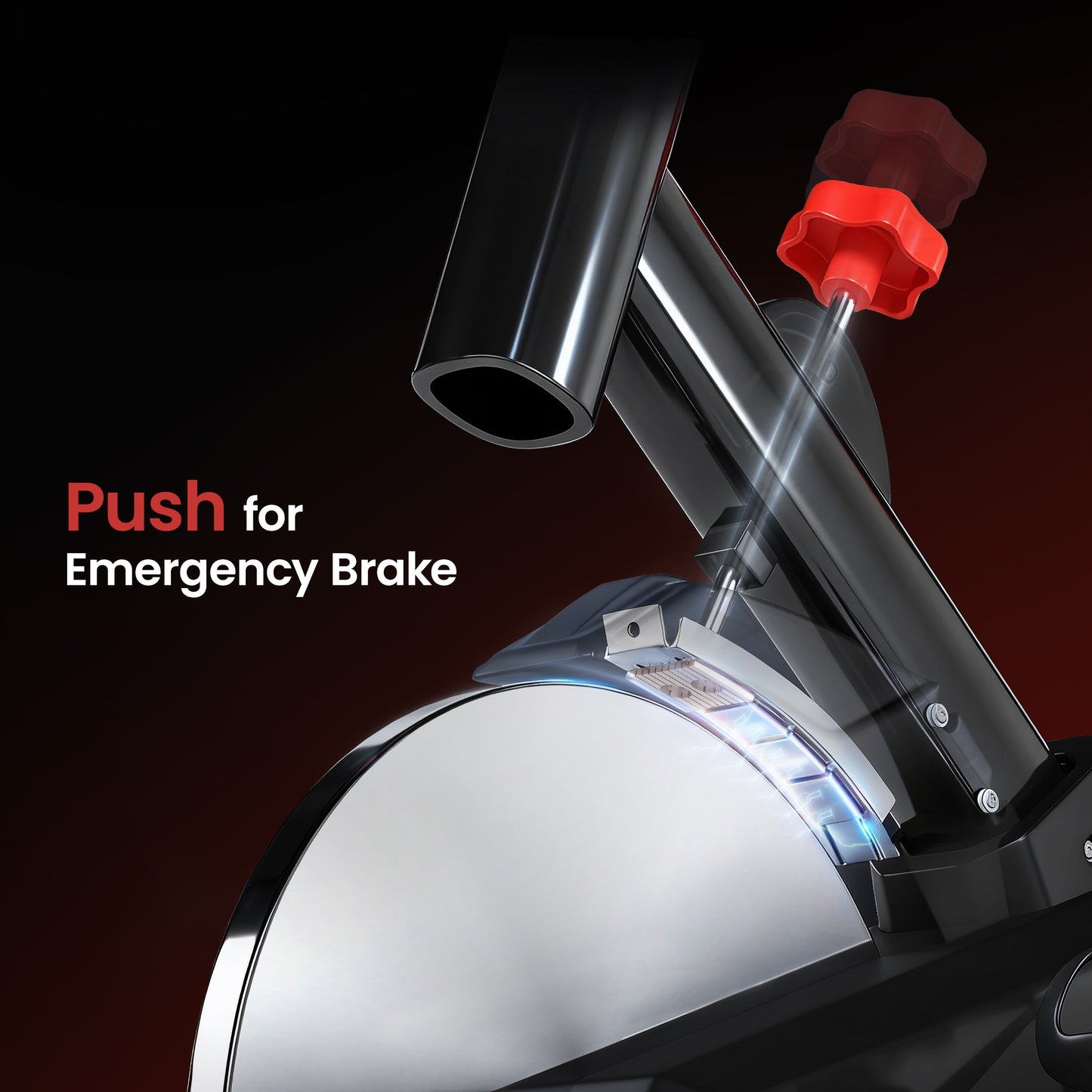 Soozier Upright Exercise Bike, Magnetic Resistance Stationary Bike with LCD Display, Indoor Cycling Bike for Home w/ Adjustable Resistance, Comfortable Seat Cushion