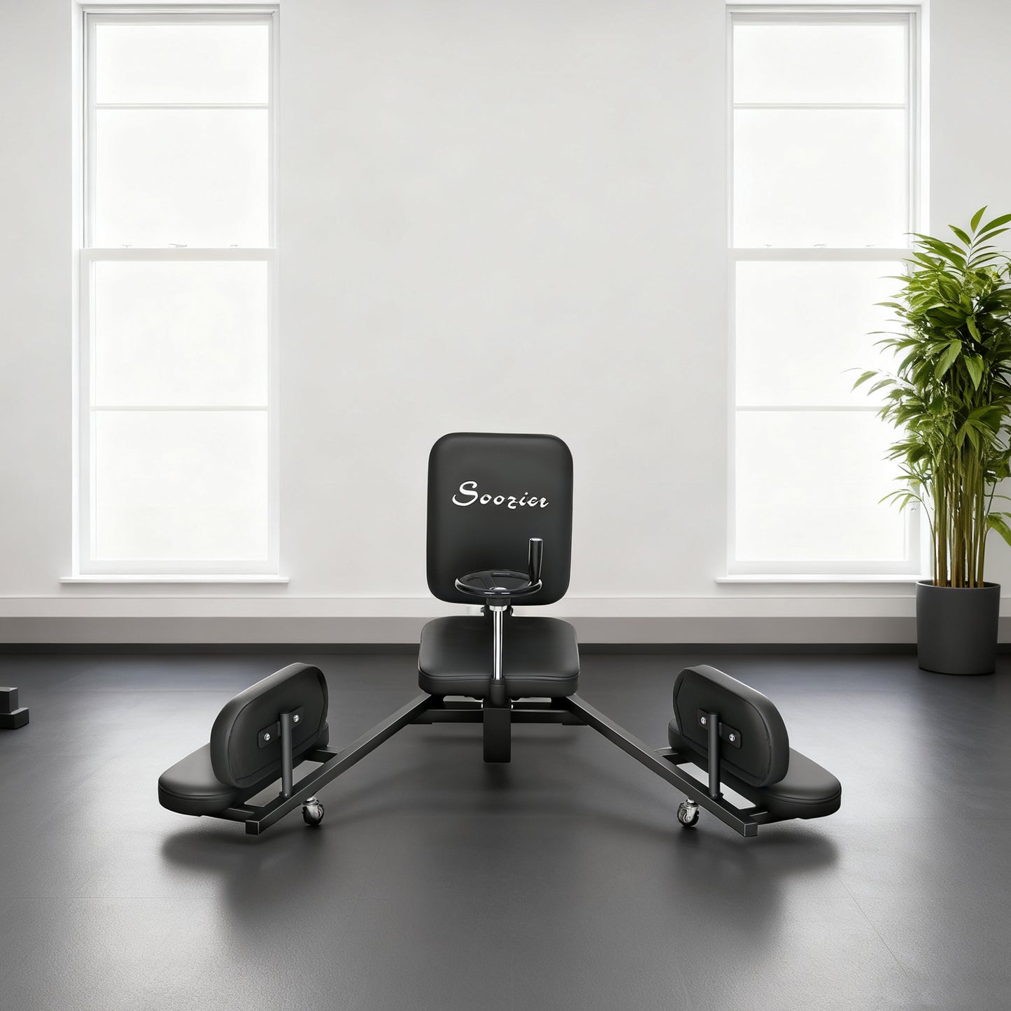 Soozier Leg Stretcher, 180° Adjustable Leg Split Machine with Handwheels, Leg Stretching Equipment for Flexibility