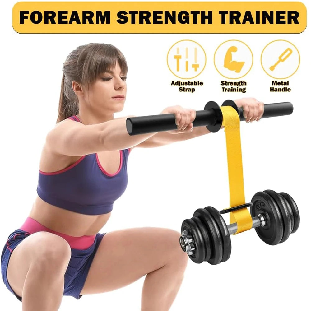 Elevate Your Strength Training with the Forearm Strength Trainer Wrist Roller - Durable, Adjustable, and Non-Slip for Home Workouts!
