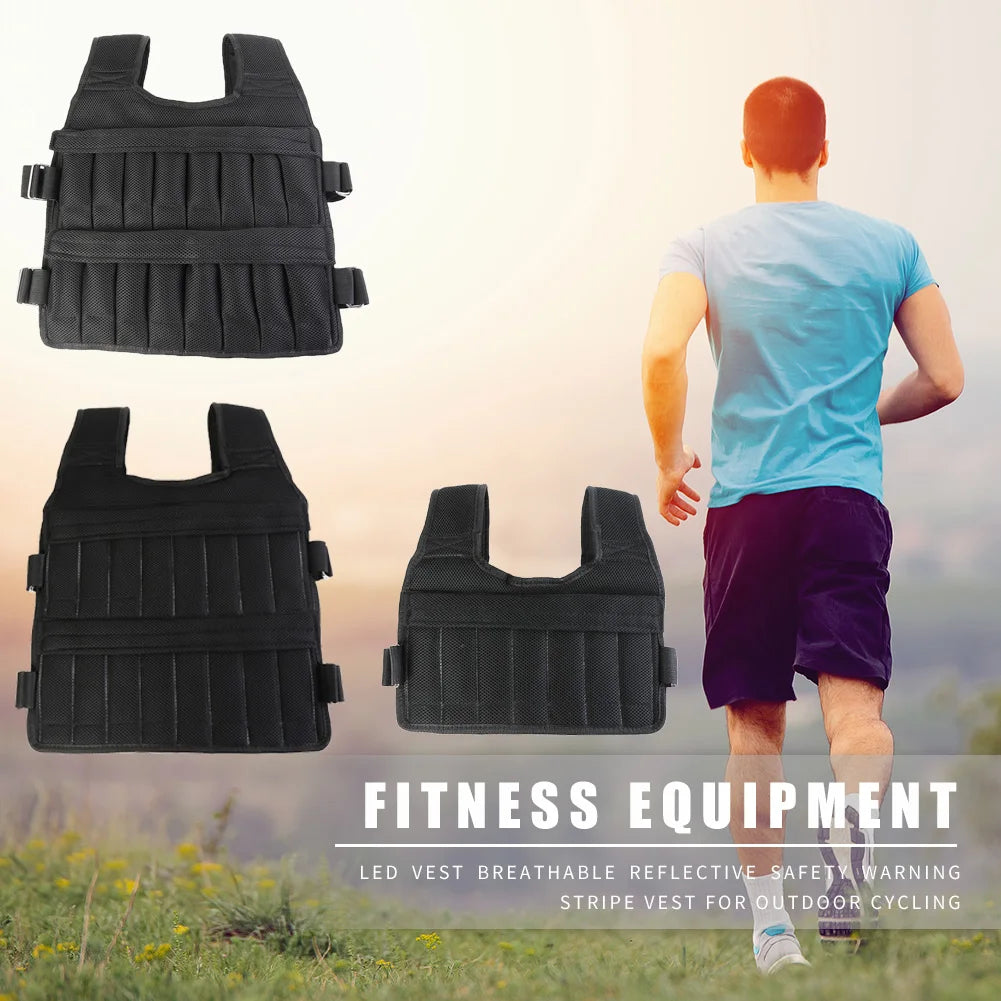Adjustable Weighted Exercise Vest - 3/15/35Kg for Boxing, Running & Fitness Training