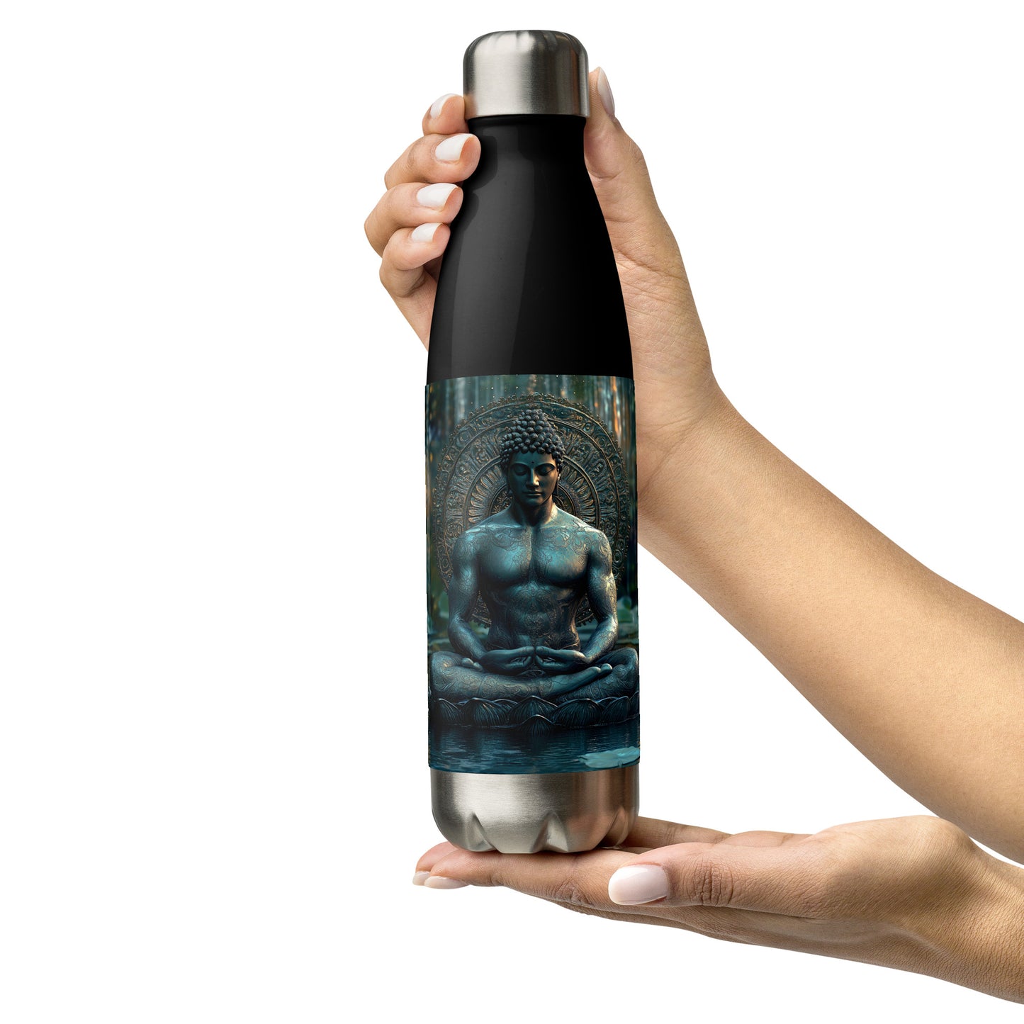 ZEN WARRIOR - Premium Quality Unique Stainless Steel Water Bottle 17 OZ
