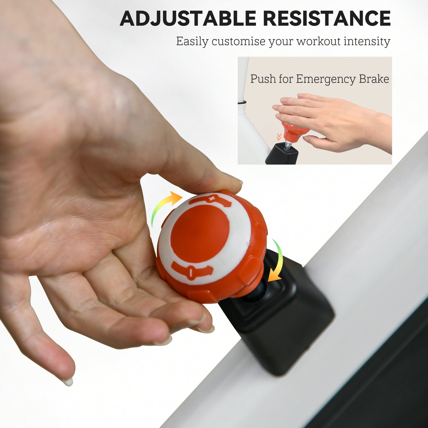 Soozier Adjustable Upright Stationary Exercise Bike with LCD Display, Suitbale for Beginer and Home Gym, Indoor Cycling Bike with Adjustable Resistance, White