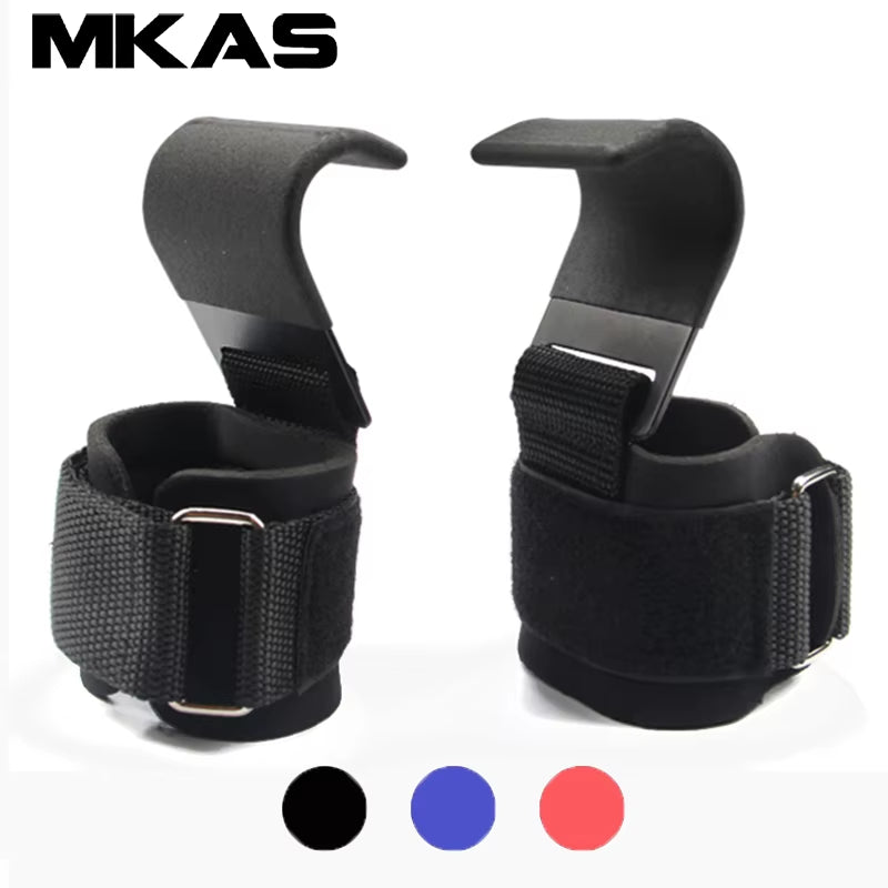 Elevate Your Workout with Our Premium Weight Lifting Hook Grips and Wrist Wraps - Unmatched Comfort and Support for Powerlifting and Bodybuilding!