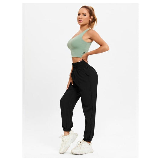 Elevate Your Workout: High Waist Fitness Running Trousers