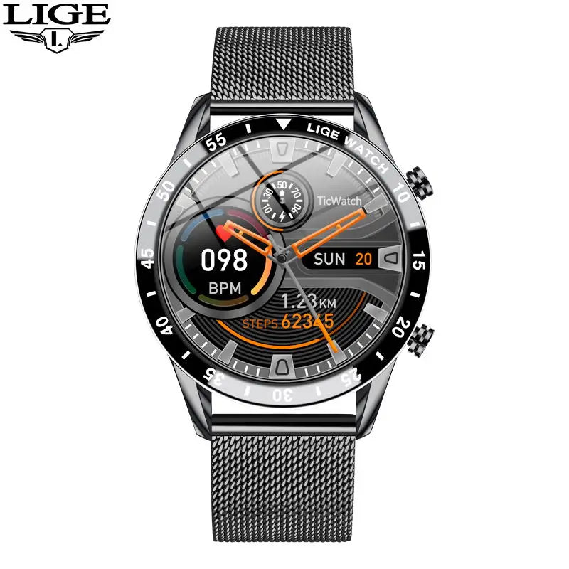 Discover the Ultimate 2025 Steel Band Luxury Smart Watch: Bluetooth Call, Waterproof, and Fitness Tracking for Men