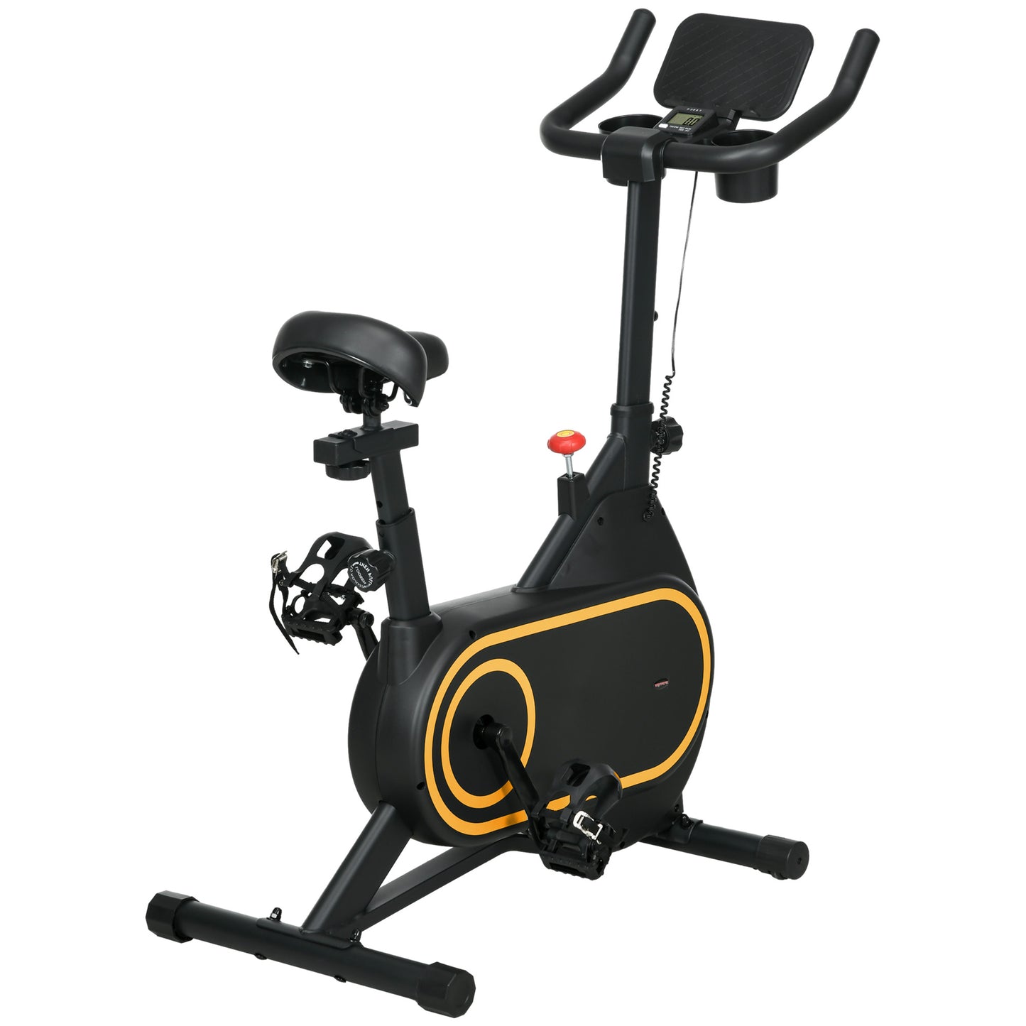 Soozier Exercise Bike, Magnetic Resistance Exercise Bike with LCD Display, Low Noise Stationary Indoor Cycling Bike for Home