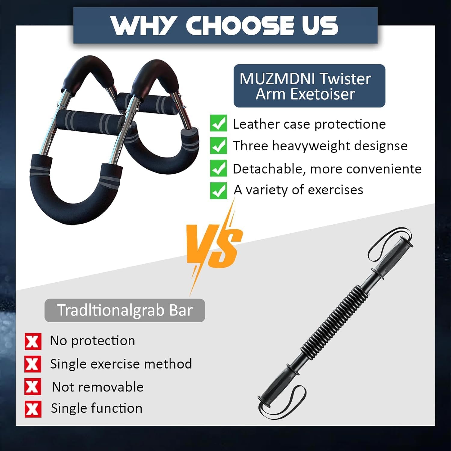 Revolutionary Twister Arm and Chest Muscle Trainer - Adjustable Spring Workout Bar for Ultimate Upper Body Strength