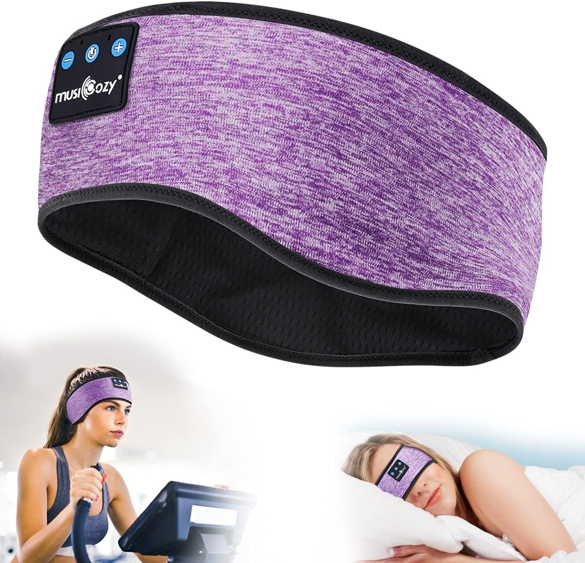 Ultimate Sleep Headphones Bluetooth Headband - Wireless Music Mask for Side Sleepers, Waterproof for Travel, Yoga & Workouts - Perfect Unique Gift for Insomnia Relief