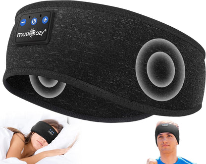 Ultimate Sleep Headphones Bluetooth Headband - Wireless Music Mask for Side Sleepers, Waterproof for Travel, Yoga & Workouts - Perfect Unique Gift for Insomnia Relief