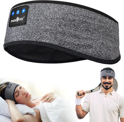 Ultimate Sleep Headphones Bluetooth Headband - Wireless Music Mask for Side Sleepers, Waterproof for Travel, Yoga & Workouts - Perfect Unique Gift for Insomnia Relief