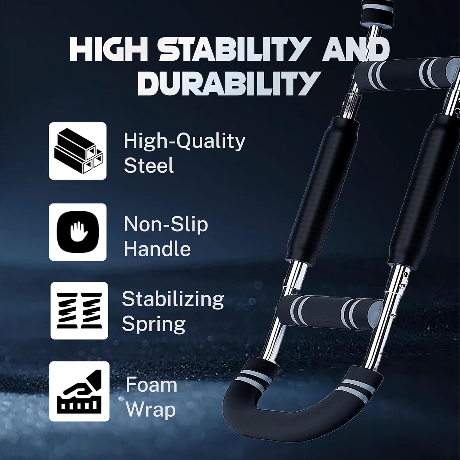 Revolutionary Twister Arm and Chest Muscle Trainer - Adjustable Spring Workout Bar for Ultimate Upper Body Strength