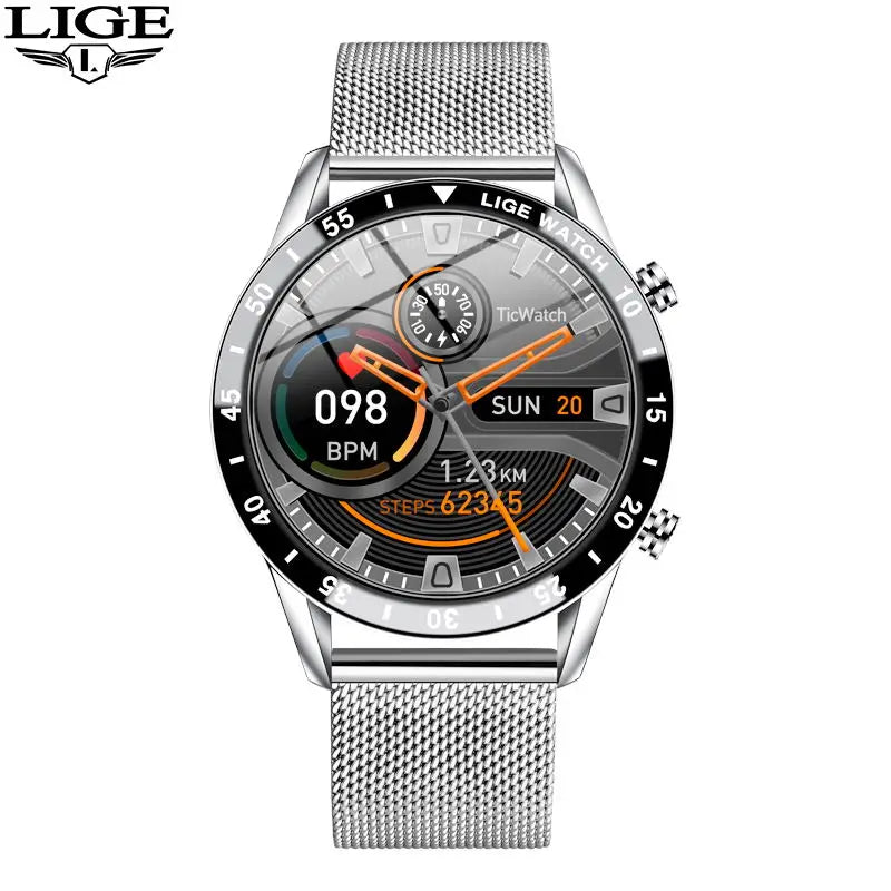 Discover the Ultimate 2025 Steel Band Luxury Smart Watch: Bluetooth Call, Waterproof, and Fitness Tracking for Men