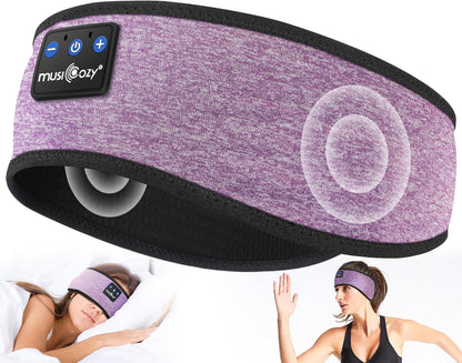 Ultimate Sleep Headphones Bluetooth Headband - Wireless Music Mask for Side Sleepers, Waterproof for Travel, Yoga & Workouts - Perfect Unique Gift for Insomnia Relief