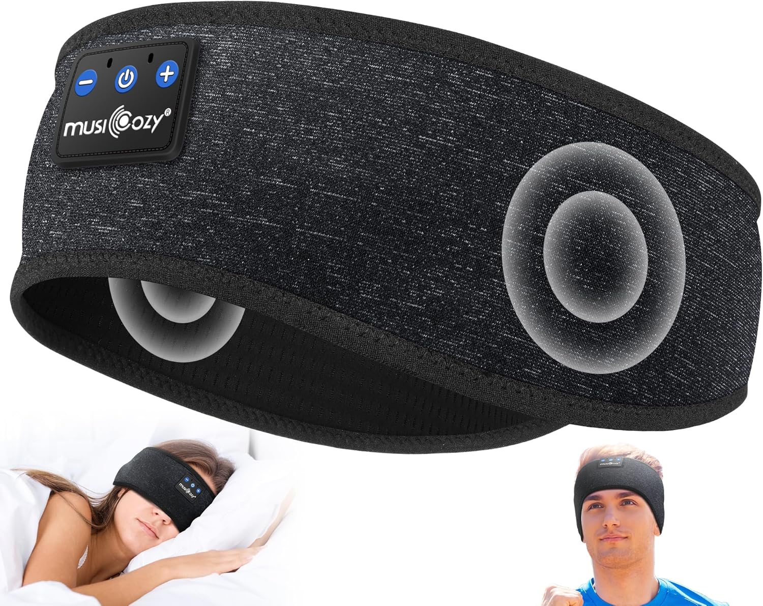 Ultimate Sleep Headphones Bluetooth Headband - Wireless Music Mask for Side Sleepers, Waterproof for Travel, Yoga & Workouts - Perfect Unique Gift for Insomnia Relief