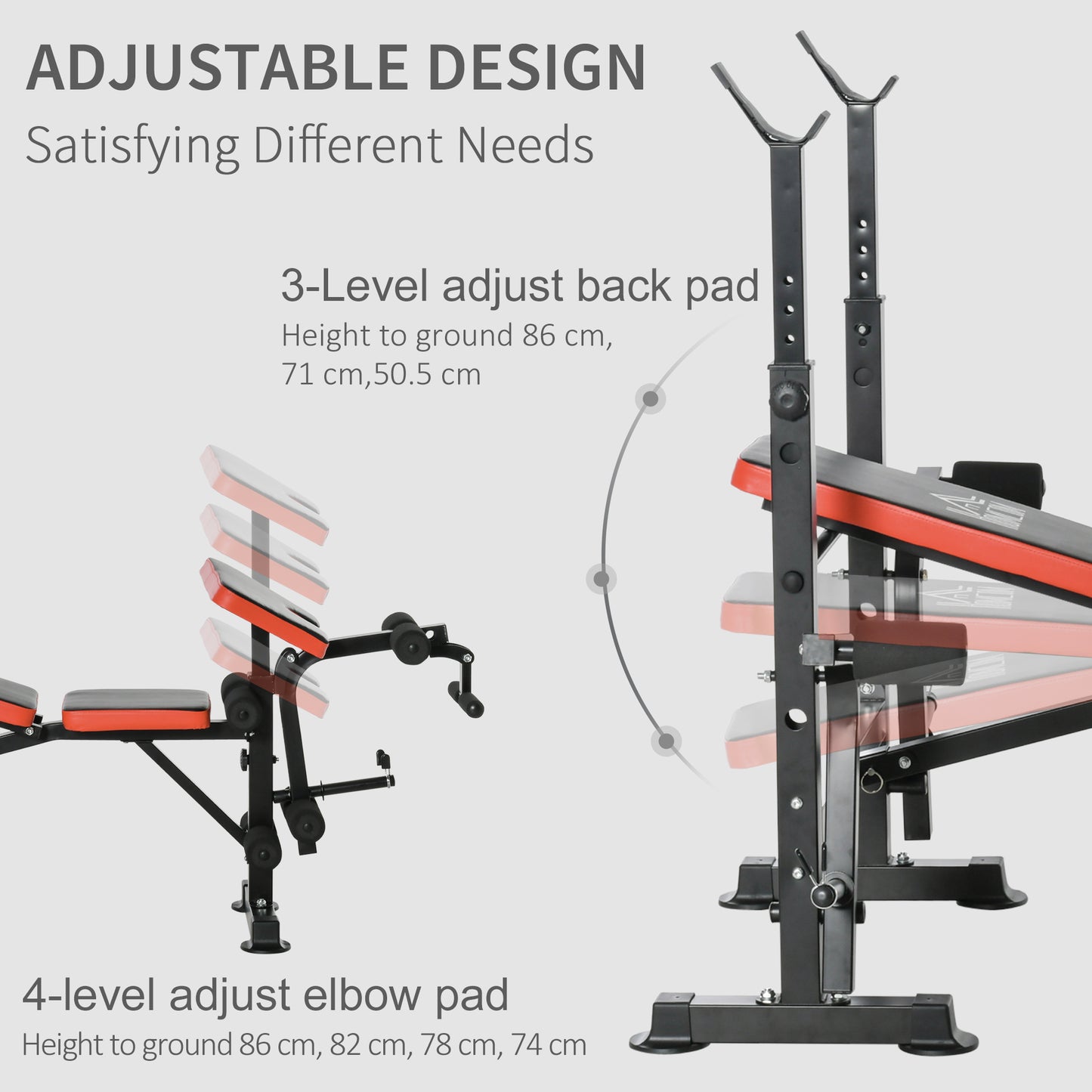 Soozier Adjustable Weight Bench for Weight Lifting and Strength Training