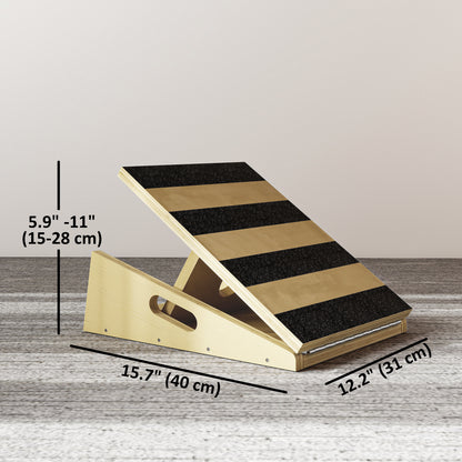 Soozier Slant Board, Portable Calf Stretcher with 4-Level Incline, Extra Side-Handle Design and Non-Slip Surface