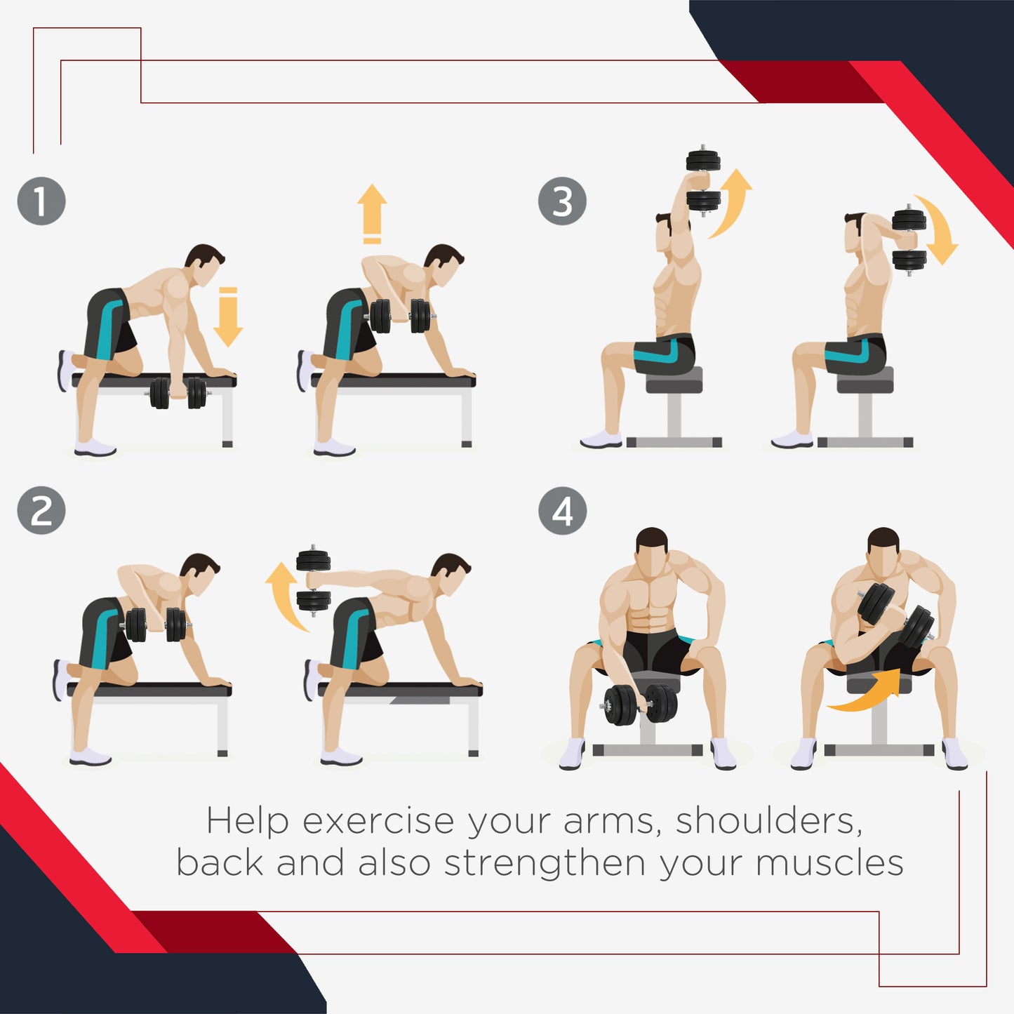 Soozier 66 lbs Adjustable Dumbbells Weight Set Dumbbell Hand Weight Barbell for Body Fitness Lifting Training for Home Office Gym, Black