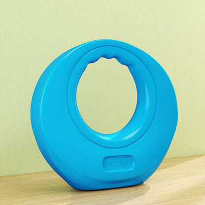 Soozier 22lbs Kettlebell, Kettle Bell with Wide Handle for Home Gym Weight Lifting and Strength Training, Light Blue