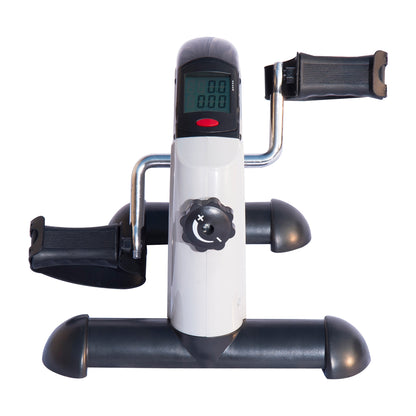 Soozier Portable Mini Exercise Bike Desk Pedal Indoor Cycle Fitness Hand Foot Exercise Machine w/ LCD Display