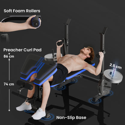 Soozier Adjustable Weight Bench for Weight Lifting and Strength Training
