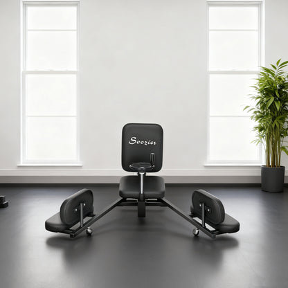 Soozier Leg Stretcher, 180° Adjustable Leg Split Machine with Handwheels, Leg Stretching Equipment for Flexibility