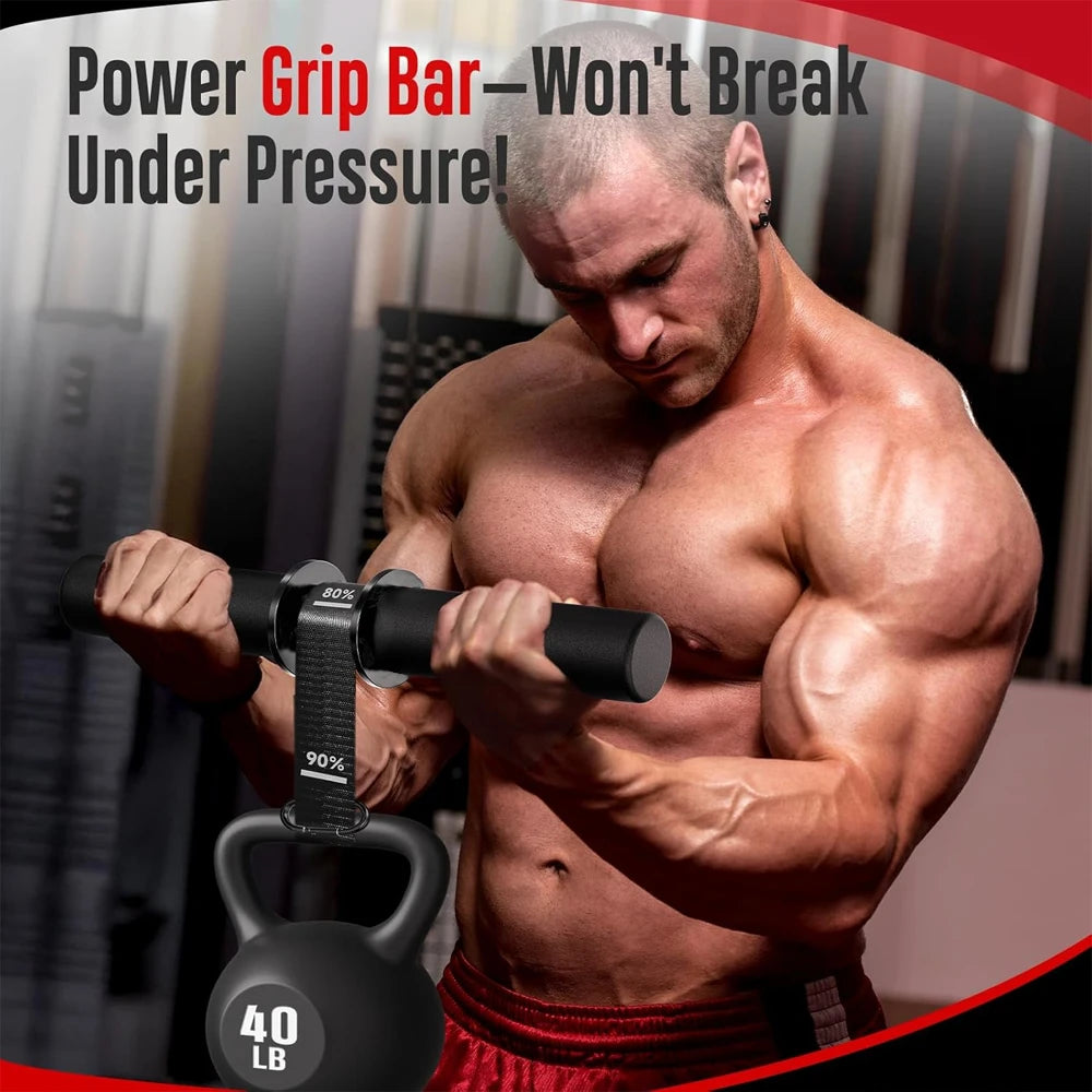 Elevate Your Strength Training with the Forearm Strength Trainer Wrist Roller - Durable, Adjustable, and Non-Slip for Home Workouts!