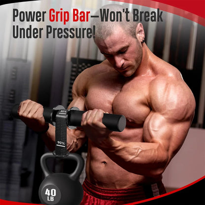 Elevate Your Strength Training with the Forearm Strength Trainer Wrist Roller - Durable, Adjustable, and Non-Slip for Home Workouts!