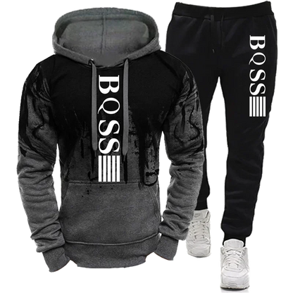 Men'S Hoodies for Men Clothing Splash Ink Sweatshirt Suit Man Tracksuit Pant Sets New in Hoodies & Sweatshirts Sports Suits Set