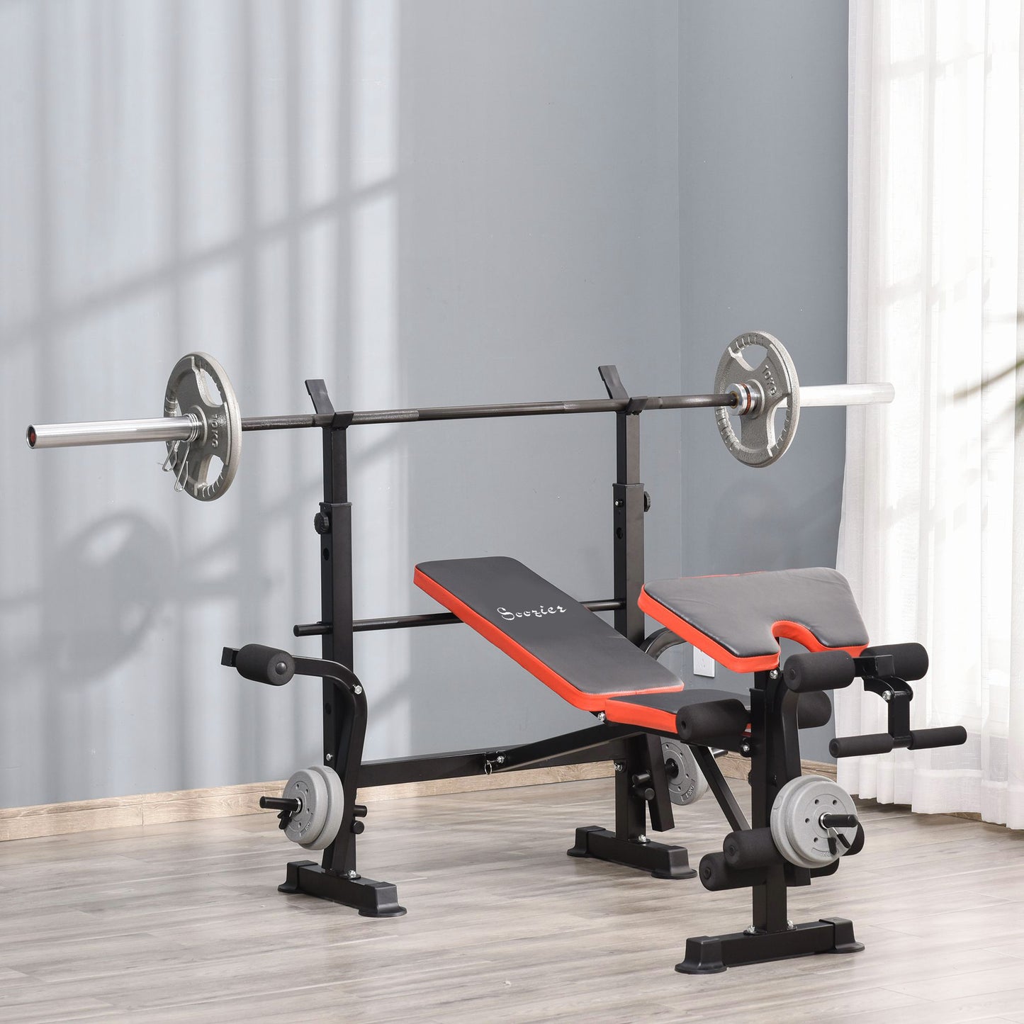 Soozier Adjustable Weight Bench for Weight Lifting and Strength Training