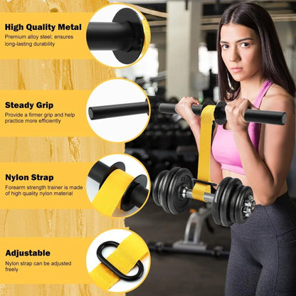 Elevate Your Strength Training with the Forearm Strength Trainer Wrist Roller - Durable, Adjustable, and Non-Slip for Home Workouts!