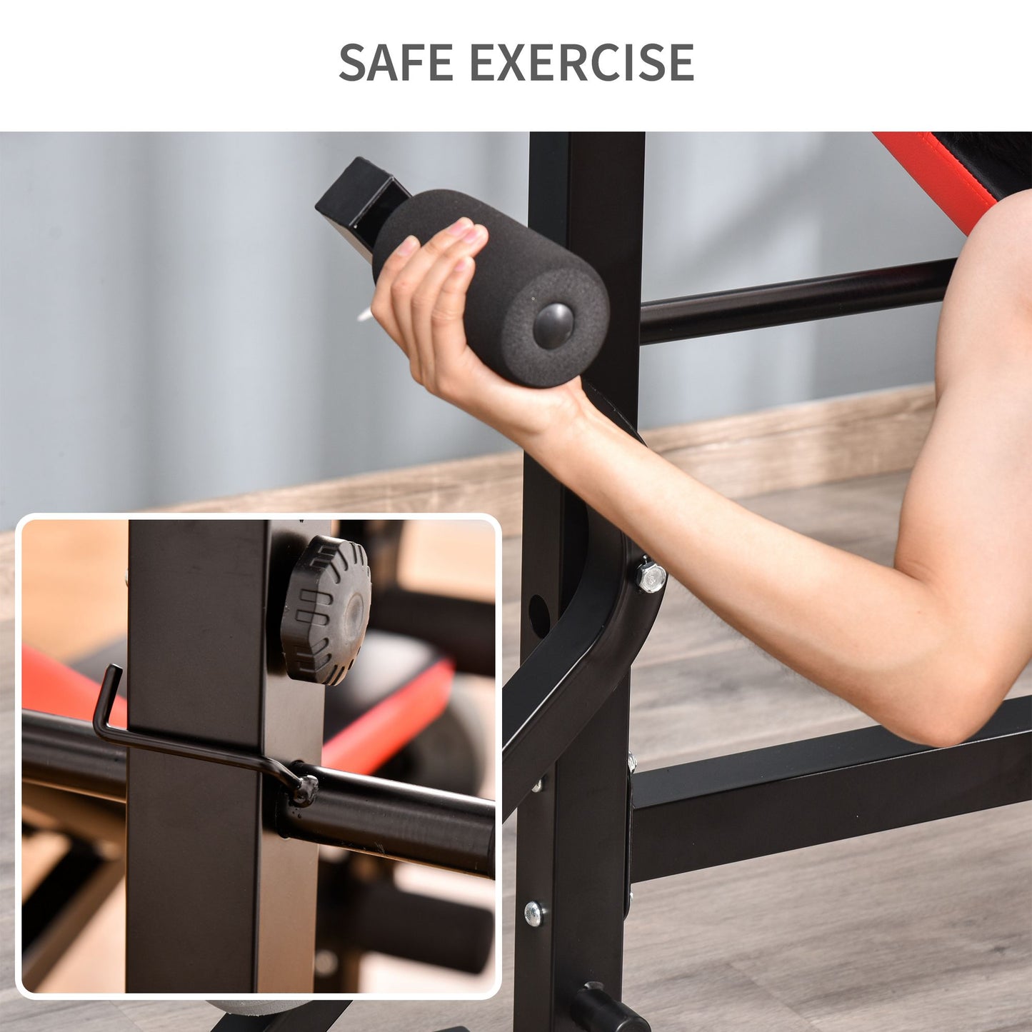 Soozier Adjustable Weight Bench for Weight Lifting and Strength Training