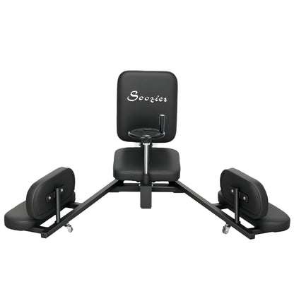 Soozier Leg Stretcher, 180° Adjustable Leg Split Machine with Handwheels, Leg Stretching Equipment for Flexibility