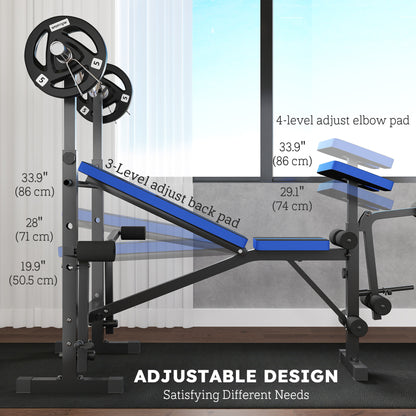 Soozier Adjustable Weight Bench for Weight Lifting and Strength Training