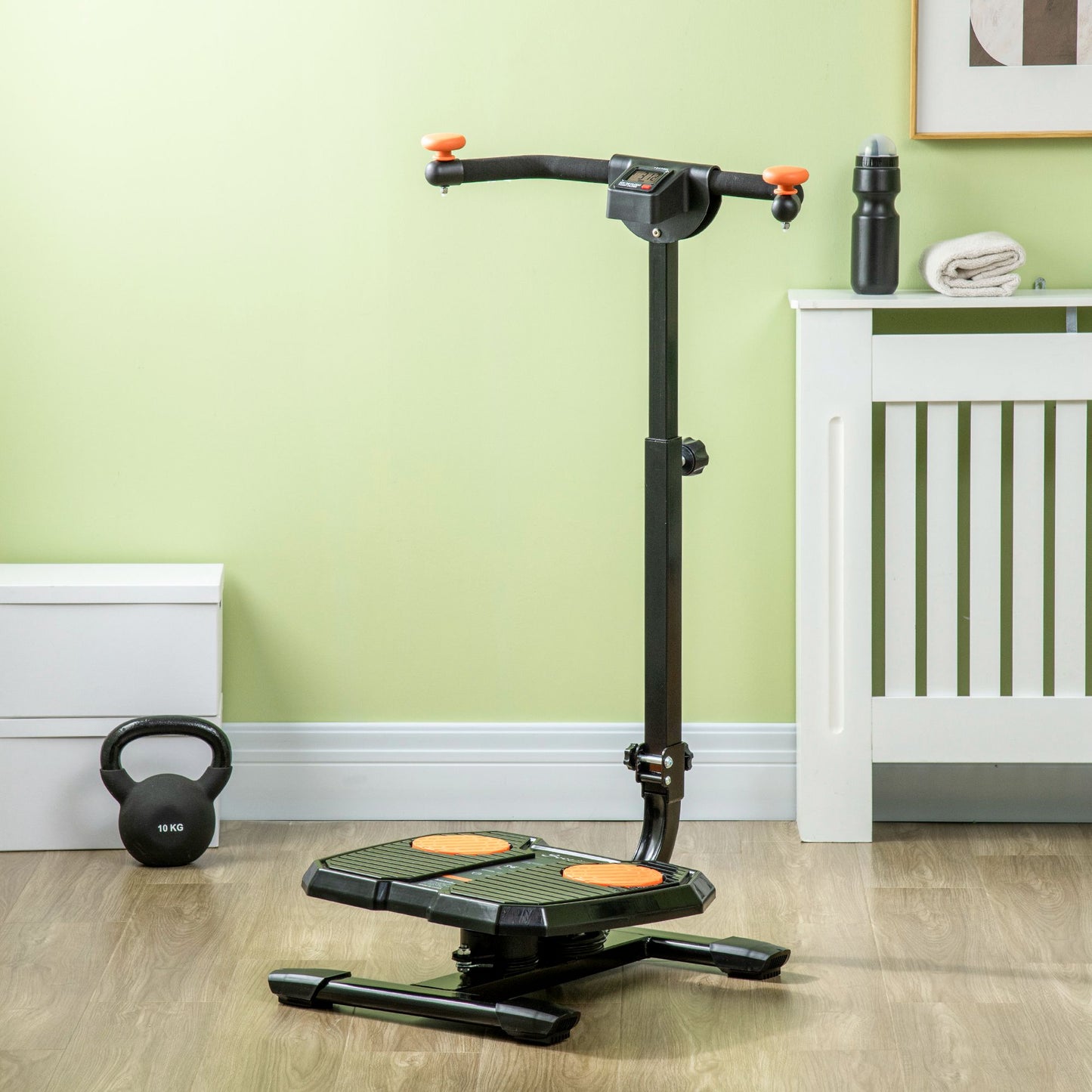 Soozier Foldable Ab Twister Board for Waist Trimming, Ab Waist Sculptor Workout Equipment wirh Screen Showing Time, Calories