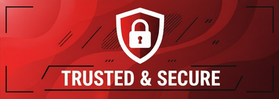 Trusted Secure Bold Red