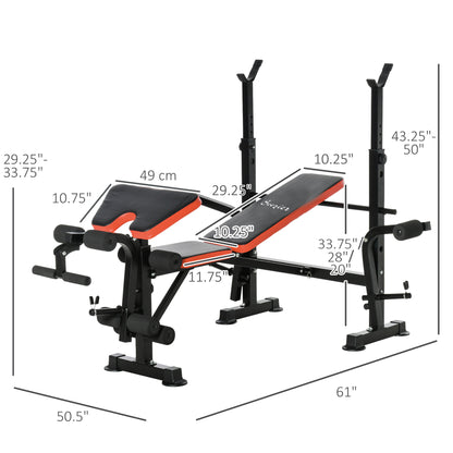Soozier Adjustable Weight Bench for Weight Lifting and Strength Training